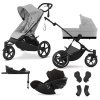 CYBEX SET Kočík športový a bežecký 4v1 Avi Spin Fog Grey Gold s autosedačkou a doplnkami