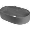 Deante Silia, granitové umývadlo na dosku 550x350x125mm, antracitová metalíza, DEA-CQS_TU6B