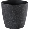 Slovakia Trend Kvetináč Strend Pro Stone, 28x26 cm, čierny, efekt kameňa