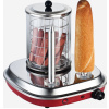 Hotdogovač Guzzanti GZ 460 - 420 W, 2 tŕne, nerez/červená Guzzanti