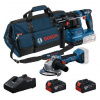 Bosch - 18V AKU súprava vŕtacieho kladiva GBH 185-LI a uhlovej brúsky GWS 18V-8 125 mm, 2x aku 4,0 Ah Li-Ion, nabíjačka 0615V0003C