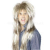 Parochňa - 80s MEGA ROCKER - blond s hnedým melírom, dlhá 83 cm