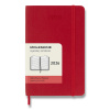 Moleskine Diár 2026 - mäkké dosky A6, denný, červený