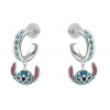Disney Stříbrné kruhy s přívěsky Stitch Lilo & Stitch ES00099SRQL.CS