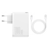 Cestovná nabíjačka Baseus GaN2 Pro Quick 2x USB + 2x USB-C, 100 W, EÚ (biela) 20495