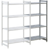 Systém zásuvných plastových regálov ,š x h police 835 x 540 mm