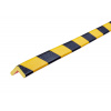 Výstražný a ochranný profil Knuffi®, typ E, samolepiaci, dĺžka 1 m, žlto-čierny, 26 x 19 mm