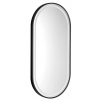 Sapho KAIRA zrkadlo oválne s LED osvetlením 45x90cm, čierna mat KA450
