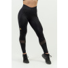 Dámske tvarujúce push-up legíny na cvičenie Intense heart-shaped 843 čierna / zlatá NEBBIA Veľkosť: XS