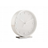 Budík Shiny Dots biely so strieborným Karlsson KA5970WH