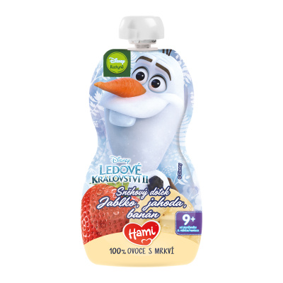 Hami Disney Frozen Olaf ovocno-zeleninová kapsička Jablko Jahoda Banán 110 g