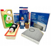 BOSCH SADA FILTROV + OLEJ CASTROL 5V30 5L AUDI A4 B8 A5 Q5 8R 2.0 TDI CAGC