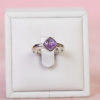 Prsteň Ametyst štvorček