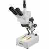 Mikroskop Bresser ADVANCE ICD 10-160x (Zzoom objektív, zväčšenie 10-160x, okuláre WF10x/20x, trinokulárna hlava, vrchné aj spodné halogenové osvetlenie)