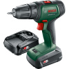 BOSCH UniversalDrill 18 (2x1,5 Ah) Akumulátorový šroubovák 06039D4002