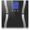 VERK GROUP Analytická 180kg lcd sklenená kúpeľňová váha