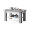 Rozkladací konferenčný/jedálenský stôl s policou ADONIS šedá betón/biela MZ0006 + záruka 3 roky zadarmo + záruka 3 roky zadarmo