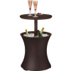 Keter Cool Bar Rattan whiskey hnedý
