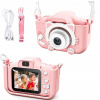 Digitálny fotoaparát Aparat fotograficzny dla dzieci 40mpx selfie FOTOAPARÁT PRE DETI ružový