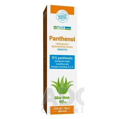 MedPharma, spol. s r.o. PLUS LEKÁREŇ Panthenol 10% TELOVÉ MLIEKO sensitive, upokojujúce 1x230 ml