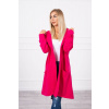 Dámsky kardigán s kapucňou oversize MI0044 fuchsia