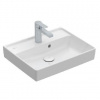 Villeroy & Boch Collaro - Umývadielko nábytkové 50x40 cm, s prepadom, 1 otvor na batériu, CeramicPlus, Stone White 43345GRW