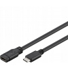 Predlžovač PremiumCord ku31mf2 USB C samec - USB C samica 2 m čierny