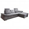 MID.YOU ROHOVÁ SEDACIA SÚPRAVA, textil, kompozitné drevo, tmavosivá - Sedačky - 002220026403