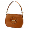Luka 24-040 DOLLARO hnedá dámska kožená kabelka 28,5 x 21 x 10 cm