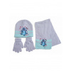 Sun City - Detský zimný set čiapky, šál, rukavice - Lilo & Stitch - fialový 54