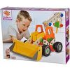 Eichhorn 100039057 Constructor Wheel Loader Versatile Wooden Toy, 140 Components, 6 Different Constructions, for Children from 6
