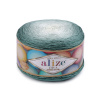 Alize Pletací Příze Diva Ombre Batik - 250g - Ideální pro Ruční Práce - 3 (7369) mint zelená