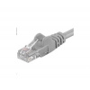PremiumCord sputp005 patch UTP, RJ45-RJ45, level 5e, 0,5m, šedý