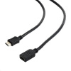 Kabel HDMI-HDMI M/F 1,8m, 1.4, prodlužovací černý CC-HDMI4X-6 Gembird
