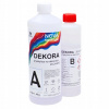 Epoxidová živica DEKORA 20-24-950, krištáľovo číra, balenie 1,4kg (A+B)