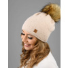 Lema Dámska čiapka na zimu so zirkonami Farba: Bežová, Veľkosť: UNI