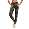 Urban Classics dámske Tech Mesh legíny, woodcamo - XL