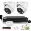 Dahua TIOC 8mpx 4K IP Surveillance Kit 2 kamery IPC-HDW3849H-AS-PV-0280B-S5 DVR s diskom na nepretržitú prevádzku