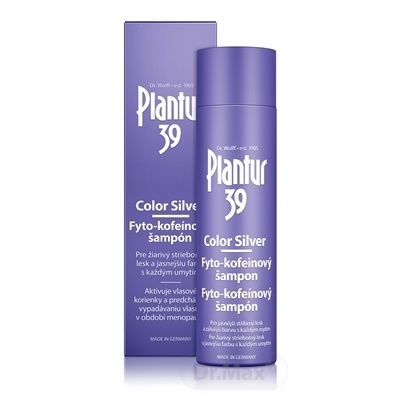 Plantur 39 Phyto-Coffein Color Silver fyto-kofeinový šampon pro blond a šedivé odstíny vlasů 250 ml