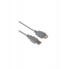 PremiumCord USB 2.0 kabel prodlužovací, A-A, 2m, šedá (kupaa2)