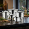 WMF Mini - sada 5 hrncov z nerezovej ocele s pokrievkami