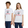 Detské bavlnené tričko adidas Originals biela farba, vzorované, JV7694 164