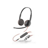 HP Poly Blackwire 3225 náhlavní souprava, 3.5 mm jack + USB-C / A adaptér, stereo (bulk)