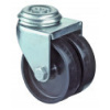 Dvojité prístrojové koliesko 50 mm otočná kladka