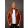 Max Original Leather Pánska kožená bunda 1431 mocca - Mocca - 3XL