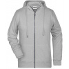 James&Nicholson Dámska mikina JN8025 Grey Heather L