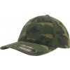Brandit Flexfit Garment Camo šiltovka s vypraným efektom, woodland - L/XL