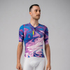 ALÉ Cyklistický dres s krátkym rukávom - SMOOTHIE - modrá/fialová S