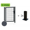 Bránka LUX - 2. TRIEDA výška 200 cm, na platničku ANTRACIT