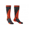 Pánske podkolienky Bridgedale Ski Lightweight Graphite / Orange M (40-43EU)